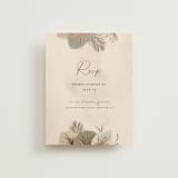 "Jasmine" - Foil-Pressed RSVP Online Enclosure Cards in Dusk by Susan Moyal - Front