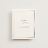 "Islamic Arch" - Foil-Pressed RSVP Online Enclosure Cards in Scarlet by Sabrin Deirani - Front