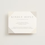 "Song of Solomon" - Foil-Pressed RSVP Online Enclosure Cards in Slate by Vanessa Doyle - Front