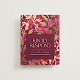 "Bright abstract" - Foil-Pressed RSVP Online Enclosure Cards in Sangria by Jessica Corliss - Front