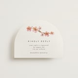 "Love Blossom" - Foil-Pressed RSVP Online Enclosure Cards in Blush by Petra Kern - Front