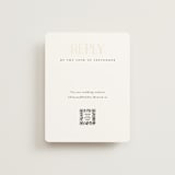 "Idyllic" - Foil-Pressed RSVP Online Enclosure Cards in Sugar by Jessica Williams - Front