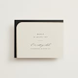 "Tuxedo" - Foil-Pressed RSVP Online Enclosure Cards in Black Tie by Carolyn Nicks - Front