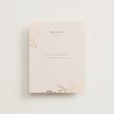 "Classique" - Foil-Pressed RSVP Online Enclosure Cards in Spun Sugar by Jessica Williams - Front