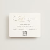"And Centered" - Foil-Pressed RSVP Online Enclosure Cards in Cloud by Hooray Creative - Front