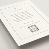 "Framed Monogram" - Foil-Pressed RSVP Online Enclosure Cards in Silk by Kelly Schmidt - Detail
