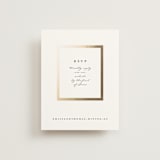 "Defined" - Foil-Pressed RSVP Online Enclosure Cards in Snow by mo kelley - Front