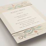 "Ornate Elegance" - Foil-Pressed RSVP Online Enclosure Cards in Ivory by Maria Hilas-Louie - Detail