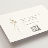 "Wildflower" - Foil-Pressed RSVP Online Enclosure Cards in Cotton by Jennifer Postorino - Detail