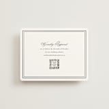 "Polished" - Foil-Pressed RSVP Online Enclosure Cards in Cotton by Jennifer Postorino - Front