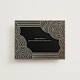 "ionic" - Foil-Pressed RSVP Online Enclosure Cards in Onyx by Lori Wemple - Front