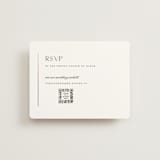 "Understated Elegance" - Foil-Pressed RSVP Online Enclosure Cards in Cotton by Stacey Meacham - Front