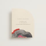"Agate" - Foil-Pressed RSVP Online Enclosure Cards in Gem by Sumak Studio - Front