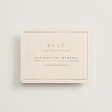 "Warm affection" - Foil-Pressed RSVP Online Enclosure Cards in Dusty Rose by Stacey Meacham - Front