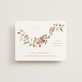 "Sweeping Vine" - Foil-Pressed RSVP Online Enclosure Cards in Dusty Rose by Itsy Belle Studio - Front