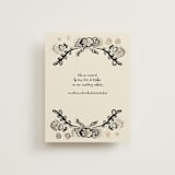 "Santa Catalina" - Foil-Pressed RSVP Online Enclosure Cards in Ink Wash by Ani Somi - Front