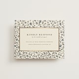 "Hansen" - Foil-Pressed RSVP Online Enclosure Cards in Almond by Stephanie Hawkes - Front