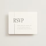 "Linear" - Foil-Pressed RSVP Online Enclosure Cards in Silk by Laura Hankins - Front