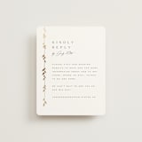 "Courtyard" - Foil-Pressed RSVP Online Enclosure Cards in Lily by Owl and Toad - Front