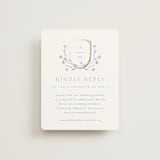 "storybook garden" - Foil-Pressed RSVP Online Enclosure Cards in Bluebell by Kristie Kern - Front