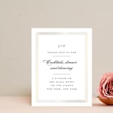 "Lasting love" - Gloss-Press® Reception Card in Moonstone by Stacey Meacham - Front
