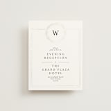 "Little Wreath" - Gloss-Press® Reception Card in Pearl by Phrosné Barwood - Front