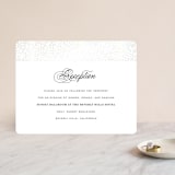 "Promise" - Gloss-Press® Reception Card in Snow by Design Lotus - Front