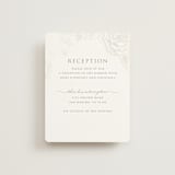 "Au Jardin" - Gloss-Press® Reception Card in Opal by Rochelle Renee - Front