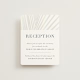 "Pristine" - Gloss-Press® Reception Card in Pearl by Robin Ott - Front