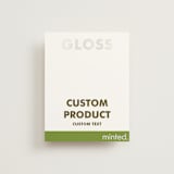 "Portrait Custom" - Gloss-Press® Reception Card in Iridescent Pearl by Minted - Front