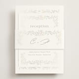 "Clarity" - Gloss-Press® Reception Card in Cloud by Ana Claudia Sharpe - Assembled with Belly Band
