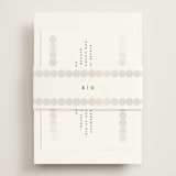 "Pearls" - Gloss-Press® Reception Card in Silk by mo kelley - Assembled with Belly Band