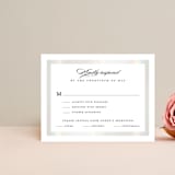 "Lasting love" - Gloss-Press® RSVP Cards in Moonstone by Stacey Meacham - Front