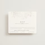 "Gilded Wildflowers" - Gloss-Press® RSVP Cards in Cool Grey by Rochelle Renee - Front