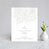 "Sketched Bouquet" - Gloss-Press® RSVP Cards in Ivory by Phrosné Barwood - Front