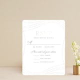 "Lined" - Gloss-Press® RSVP Cards in Cloud by Erin Deegan - Front