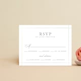 "Formal Affair" - Gloss-Press® RSVP Cards in Pearl by Stacey Meacham - Front