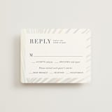 "Pristine" - Gloss-Press® RSVP Cards in Pearl by Robin Ott - Front