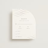 "Palm Vibes" - Gloss-Press® RSVP Cards in Porcelain by Pixel and Hank - Front