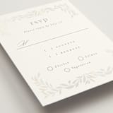 "Clarity" - Gloss-Press® RSVP Cards in Cloud by Ana Claudia Sharpe - Detail