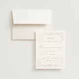 "Clarity" - Gloss-Press® RSVP Cards in Cloud by Ana Claudia Sharpe - RSVP with Envelope