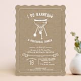 "I Do BBQ" - Rehearsal Dinner Invitations in Kraft by Lani Kai Peterson - Front