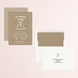 "I Do BBQ" - Rehearsal Dinner Invitations in Kraft by Lani Kai Peterson - Assembled