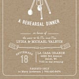 "I Do BBQ" - Rehearsal Dinner Invitations in Kraft by Lani Kai Peterson - Detail