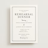 "Chic Gala" - Rehearsal Dinner Invitations in Snow by Kimberly FitzSimons - Front