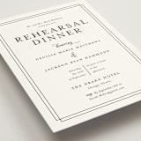 "Chic Gala" - Rehearsal Dinner Invitations in Snow by Kimberly FitzSimons - Detail