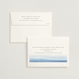 "Watercolour Stripe" - Rehearsal Dinner Invitations in Azure by Bethan - FREE Recipient Addressing