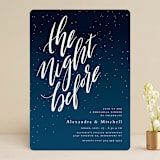 "The Night Before" - Rehearsal Dinner Invitations in Nightfall by Lea Delaveris - Front