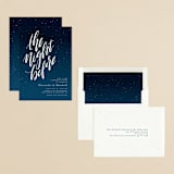 "The Night Before" - Rehearsal Dinner Invitations in Nightfall by Lea Delaveris - Assembled