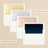 "The Night Before" - Rehearsal Dinner Invitations in Nightfall by Lea Delaveris - Envelope Liner Options
